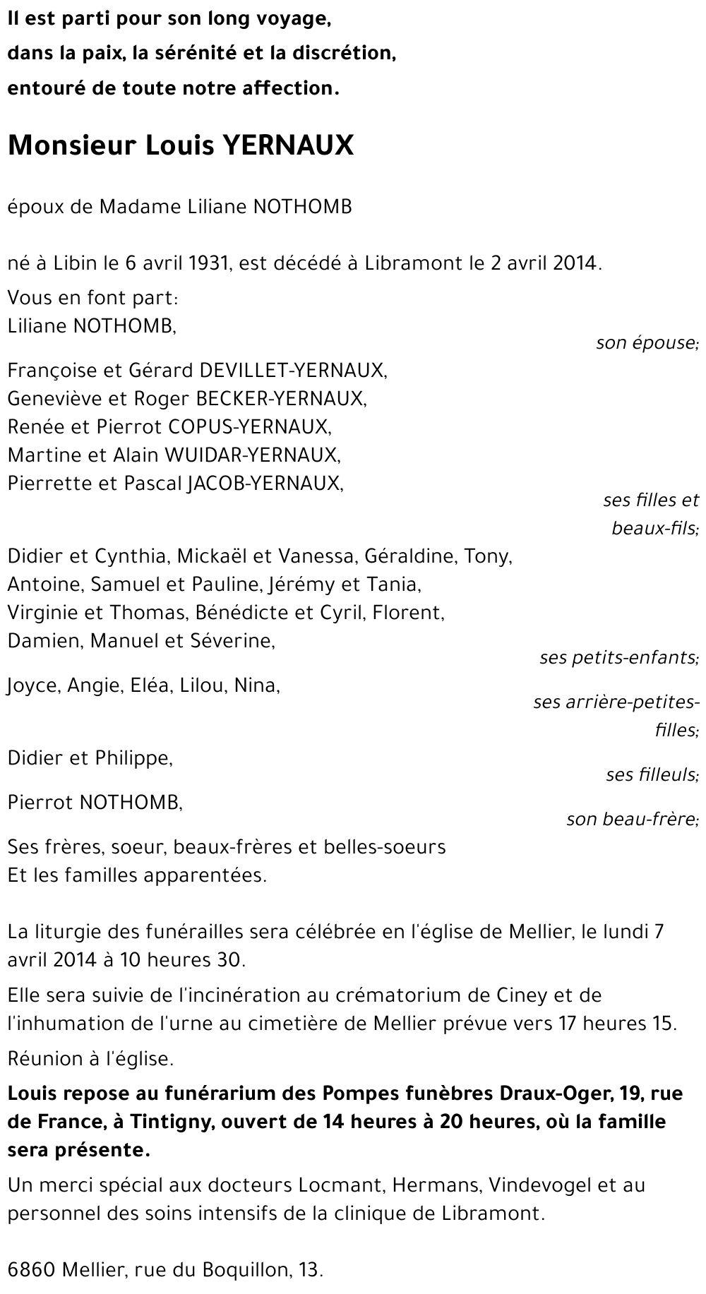 Louis YERNAUX