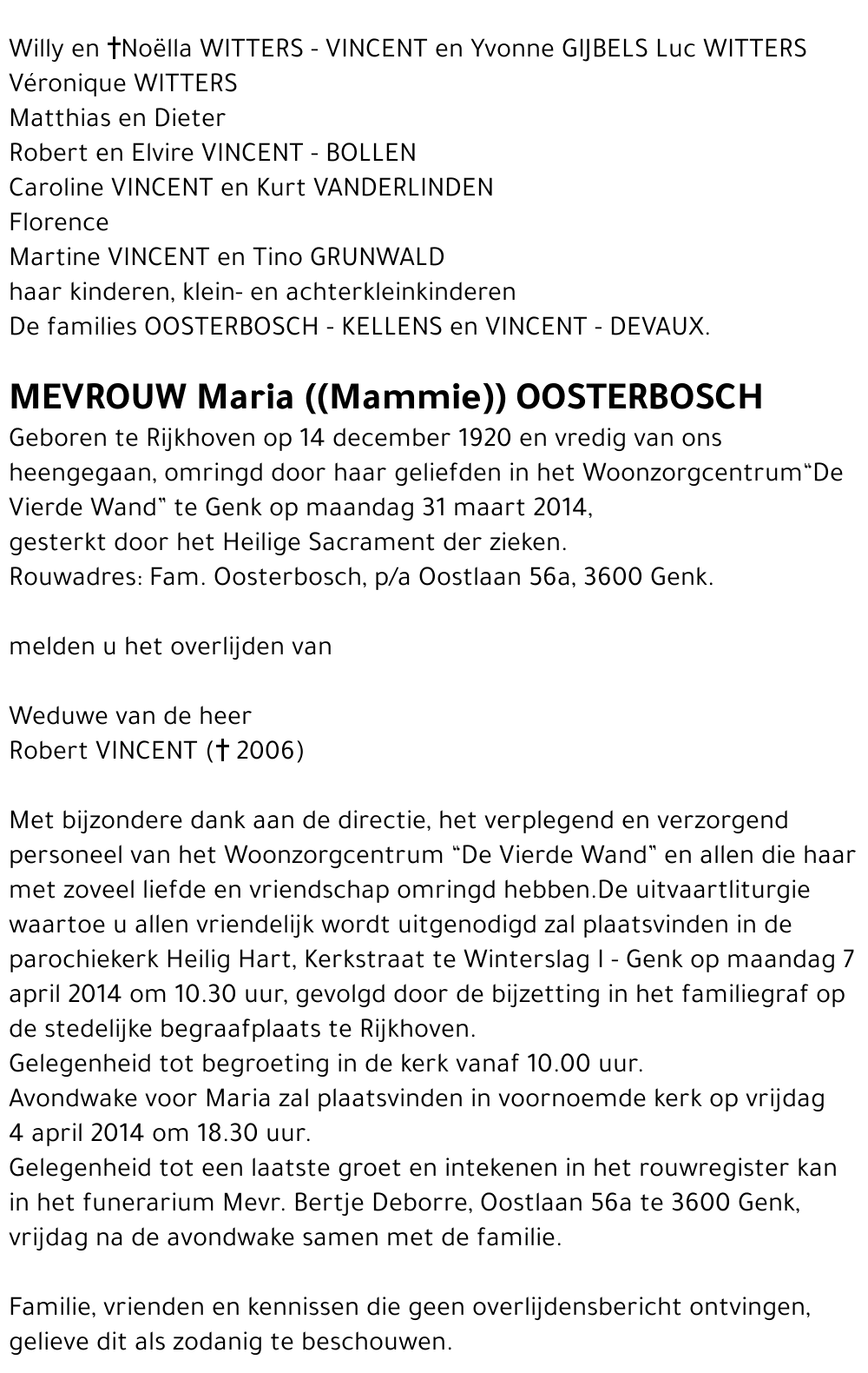 Maria OOSTERBOSCH