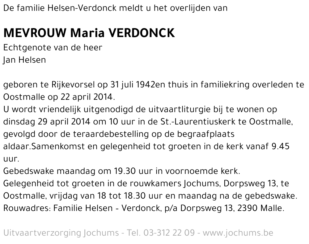 Maria Verdonck