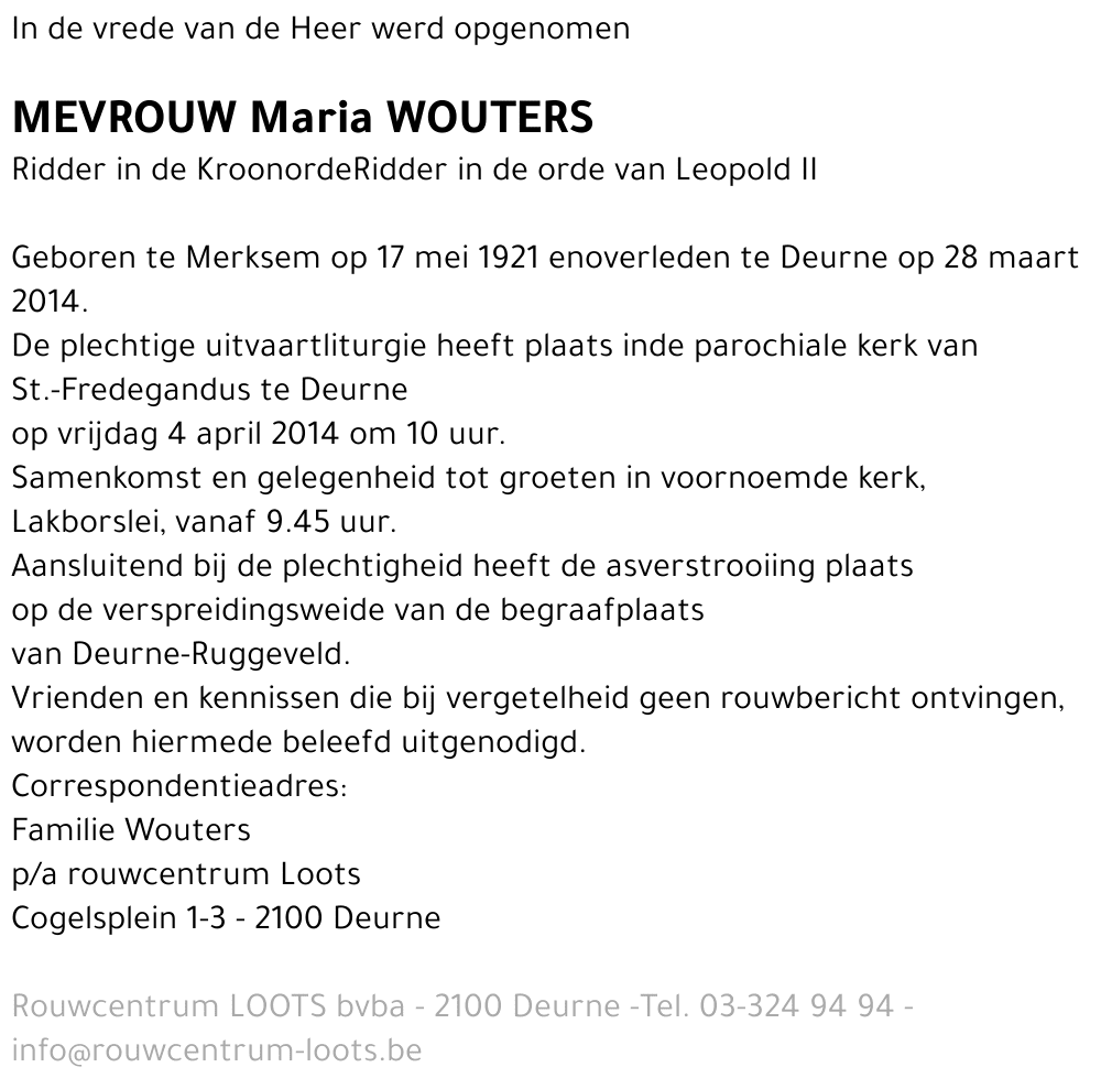 Maria Wouters