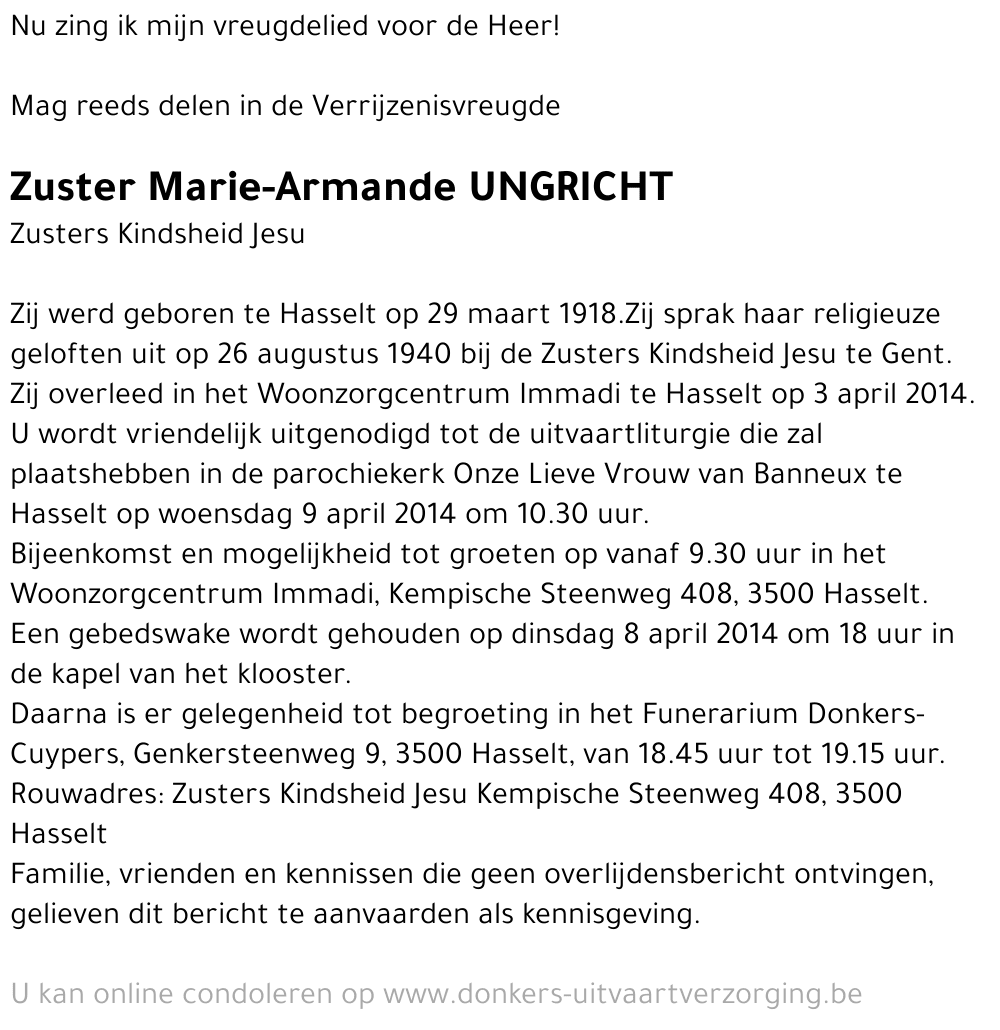 Marie-Armande Ungricht