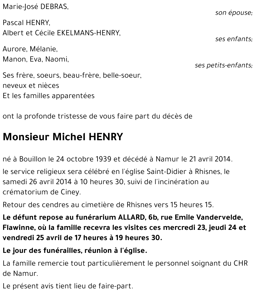 Michel HENRY
