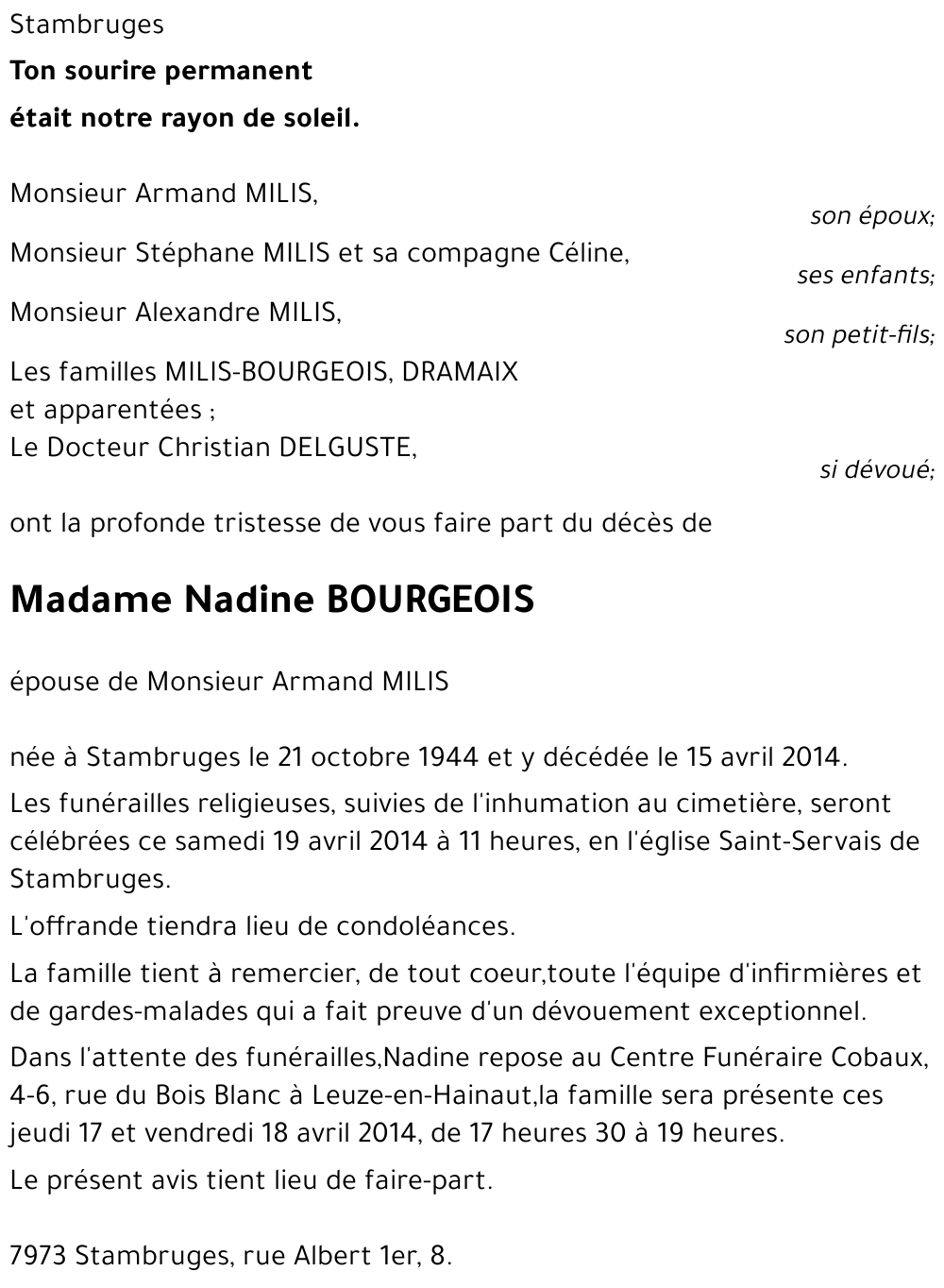 Nadine Bourgeois