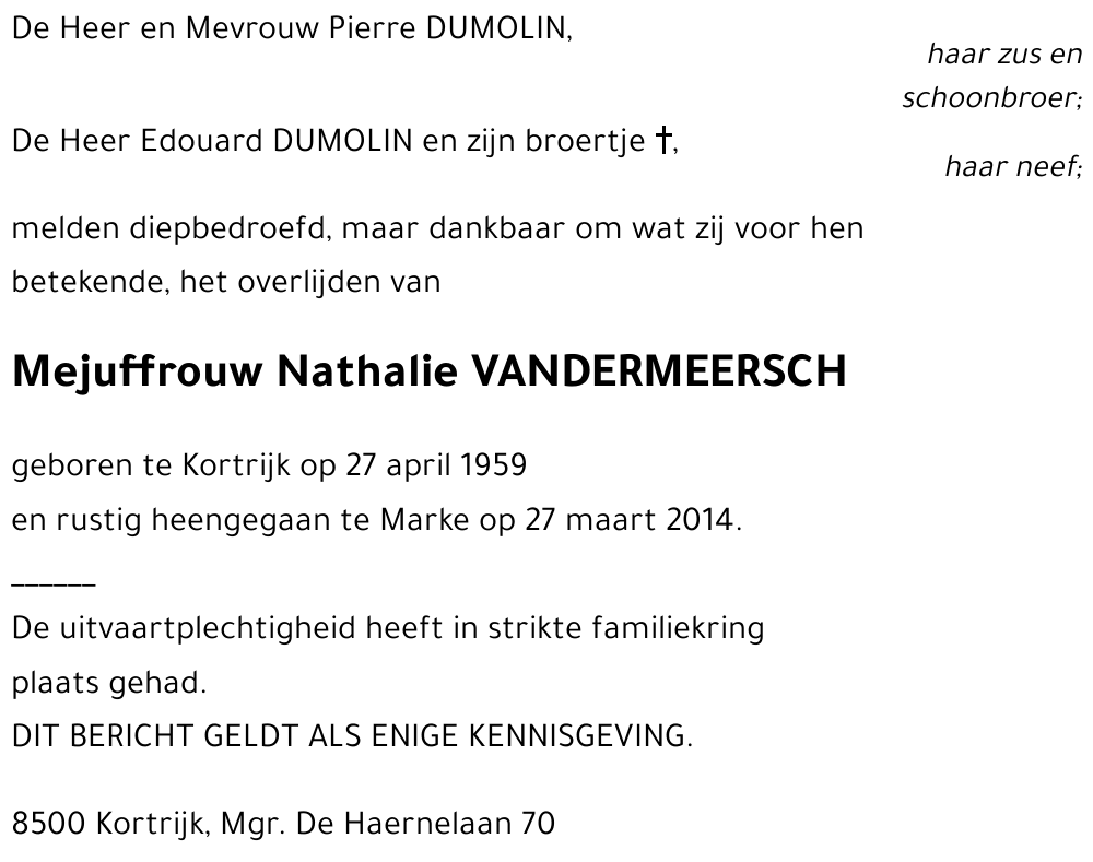 Nathalie VANDERMEERSCH