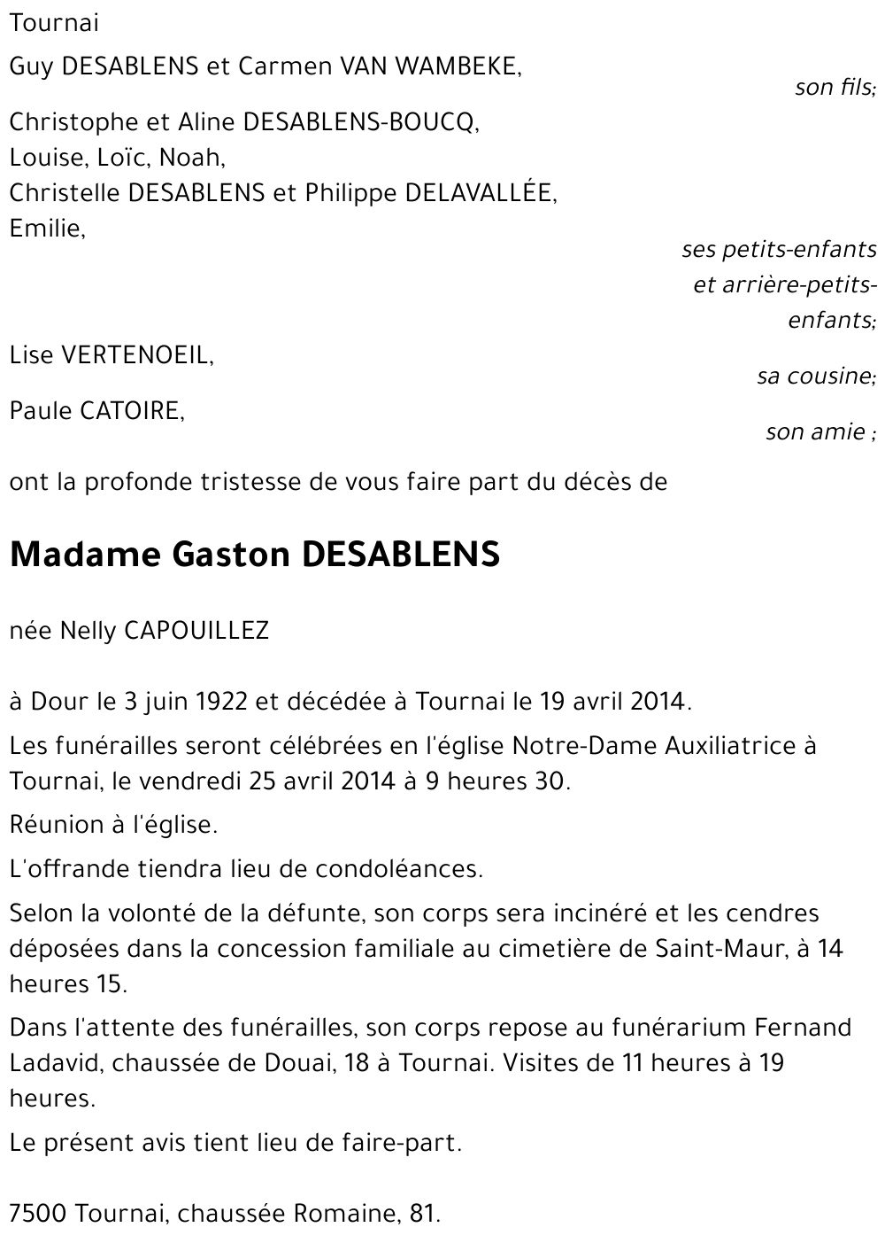 Nelly CAPOUILLEZ