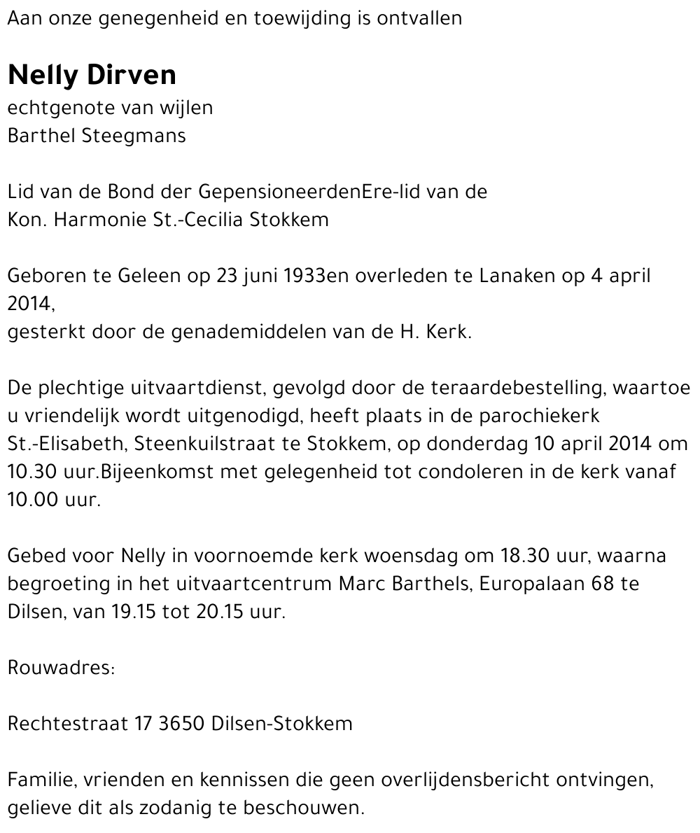 Nelly Dirven