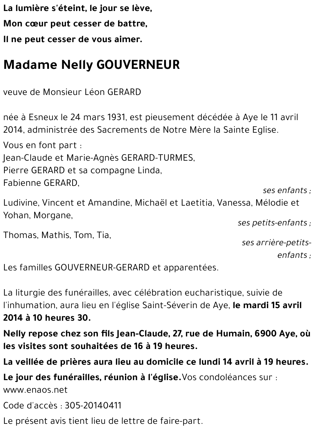 Nelly GOUVERNEUR