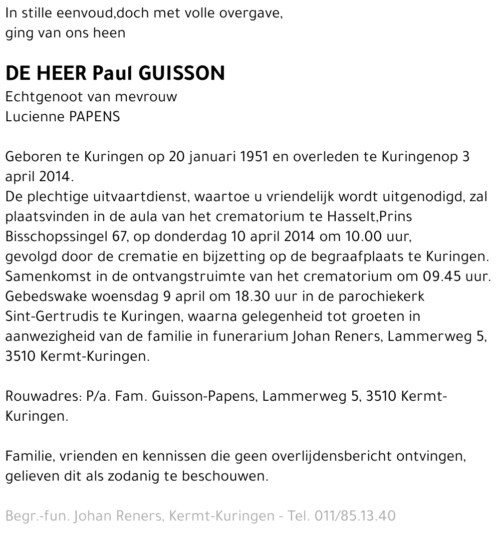Paul GUISSON