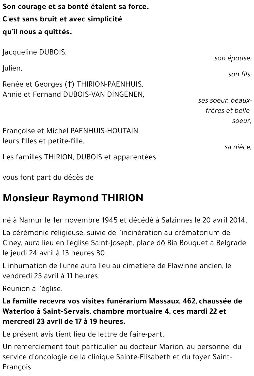 Raymond THIRION
