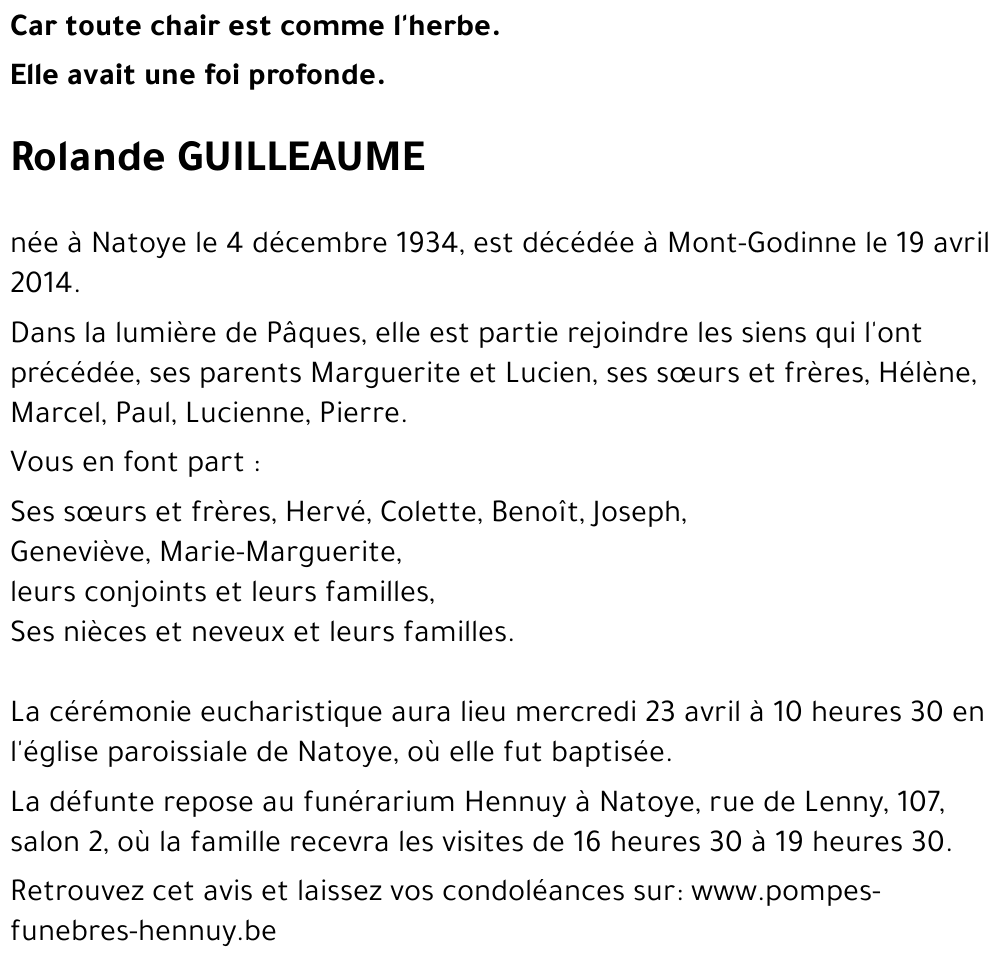 Rolande GUILLEAUME