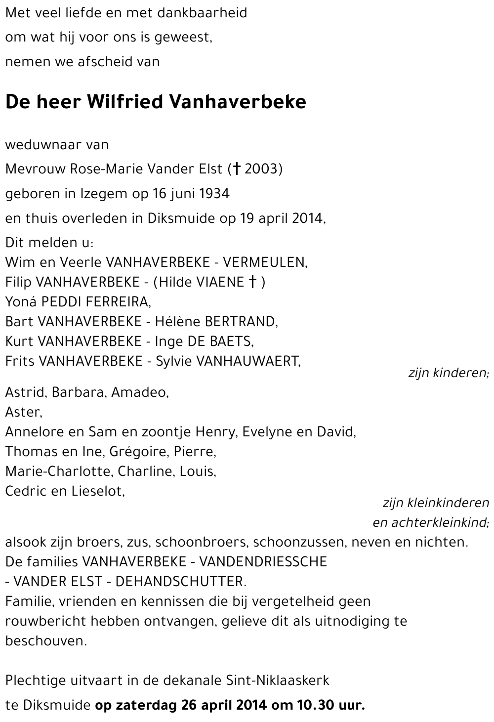 Wilfried Vanhaverbeke