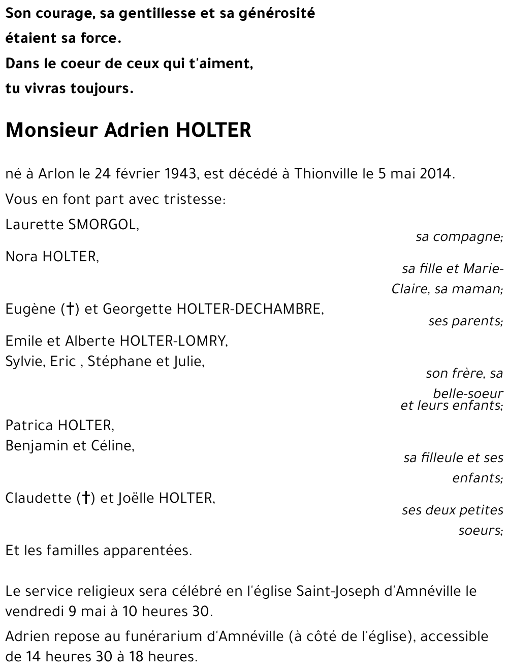 Adrien HOLTER