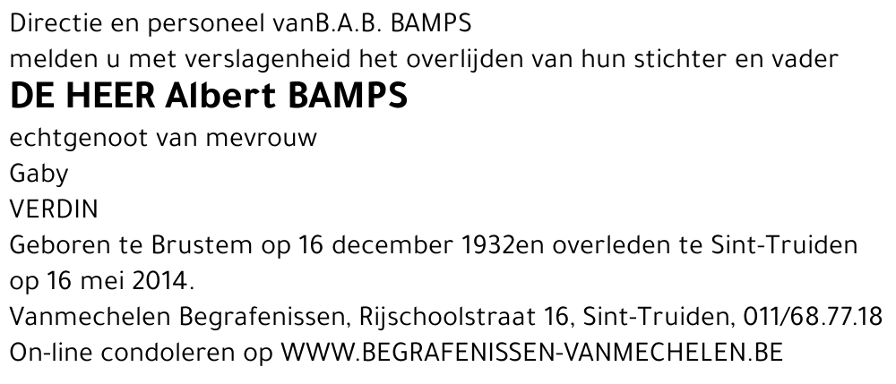 Albert Bamps