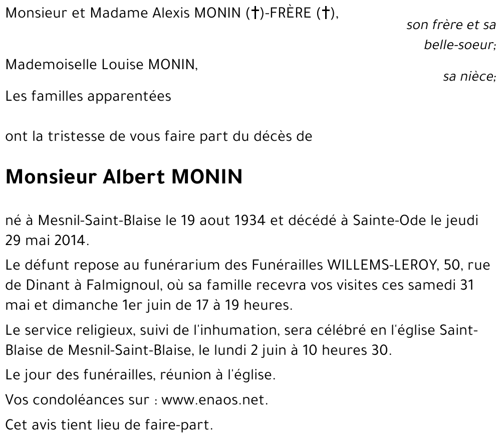 Albert MONIN