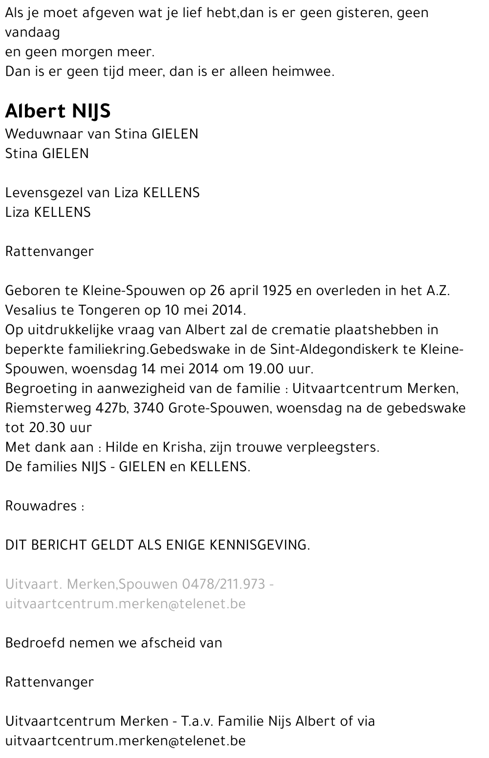 Albert NIJS