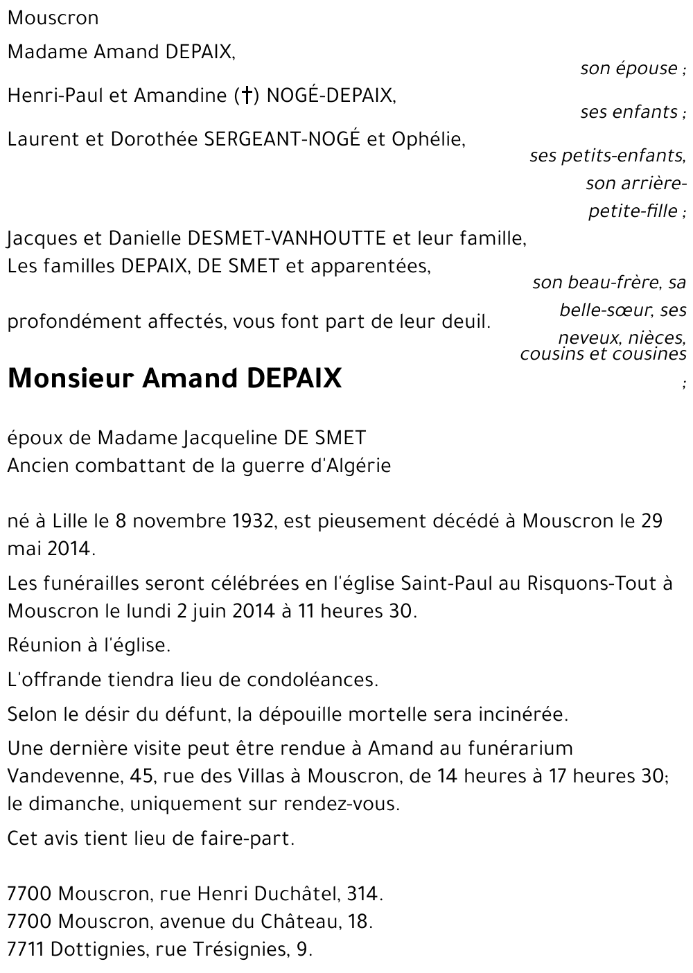 Amand DEPAIX