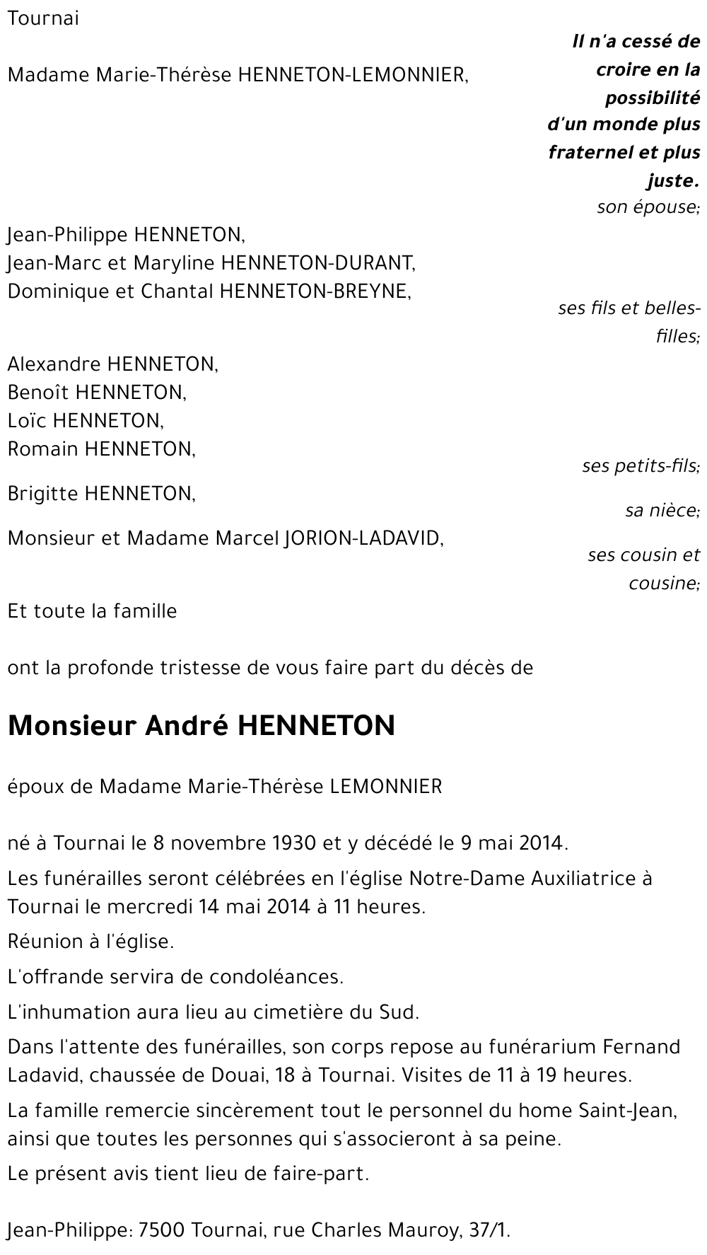 André HENNETON