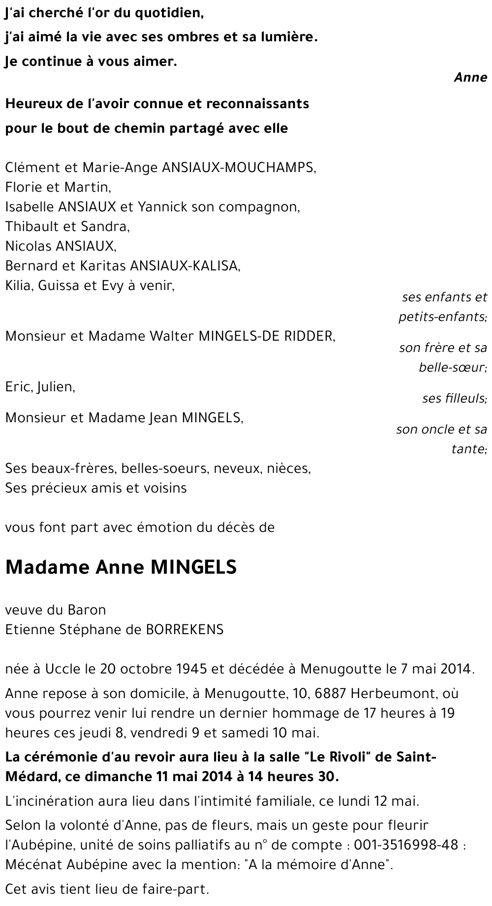 Anne MINGELS