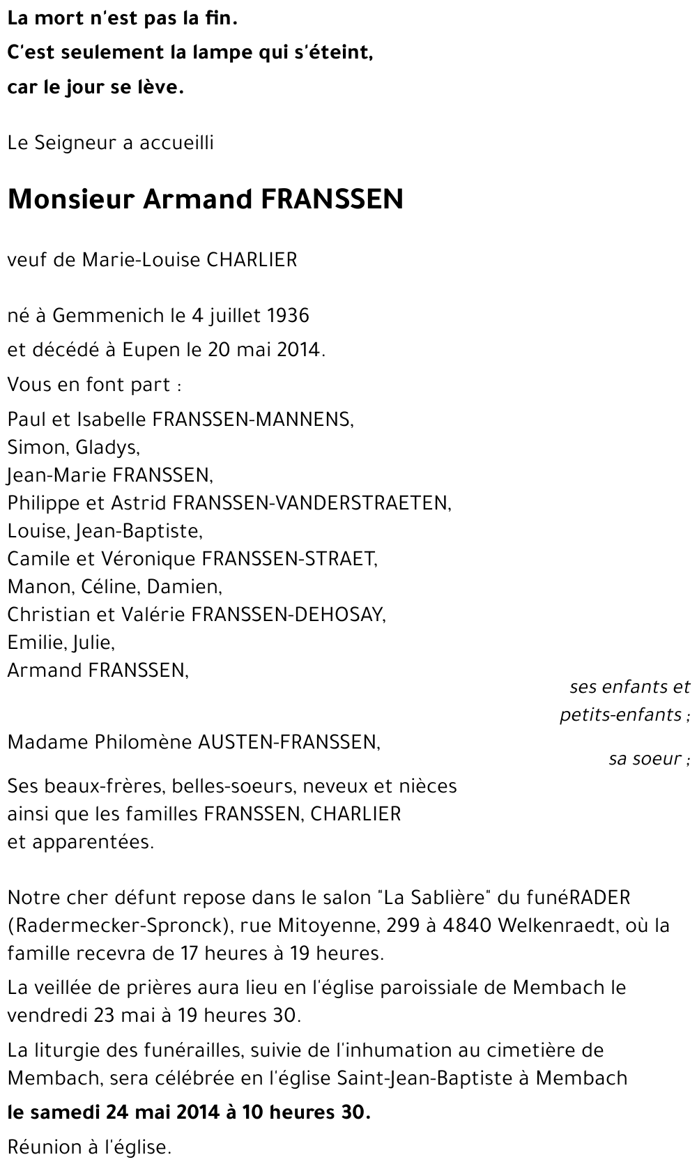 Armand FRANSSEN