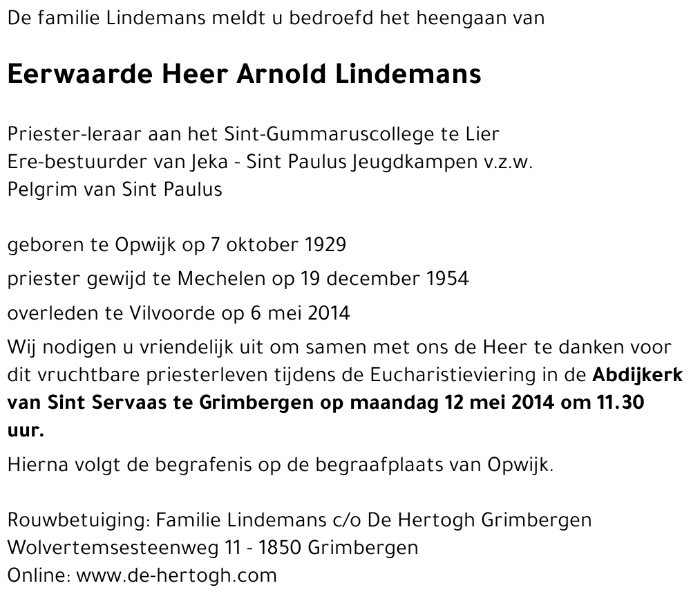 Arnold Lindemans