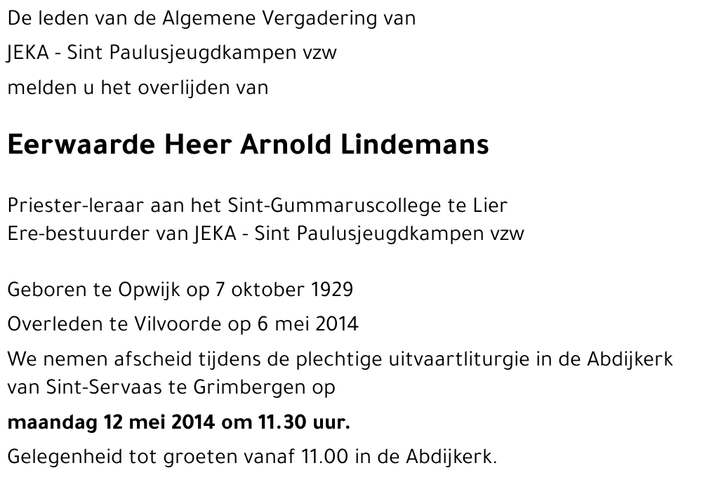 Arnold Lindemans