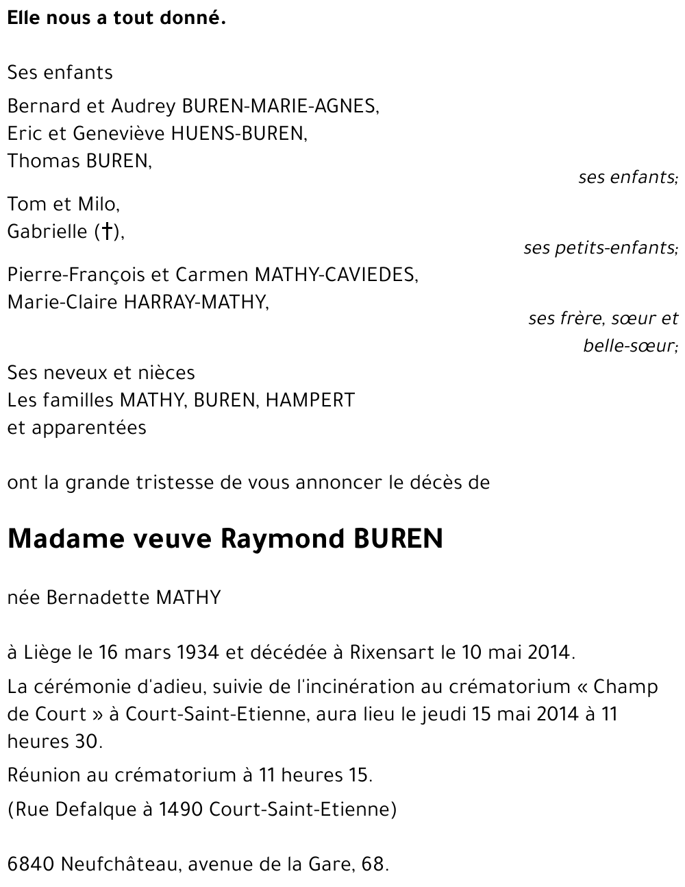 Bernadette MATHY