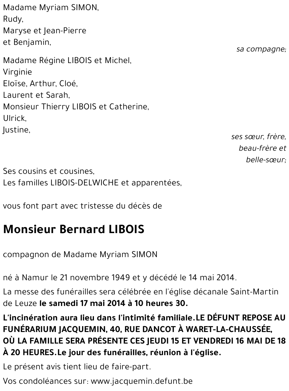 Bernard LIBOIS