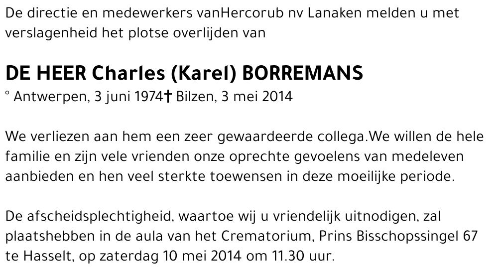 Charles (Karel) Borremans