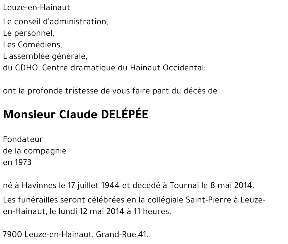Claude Delépée