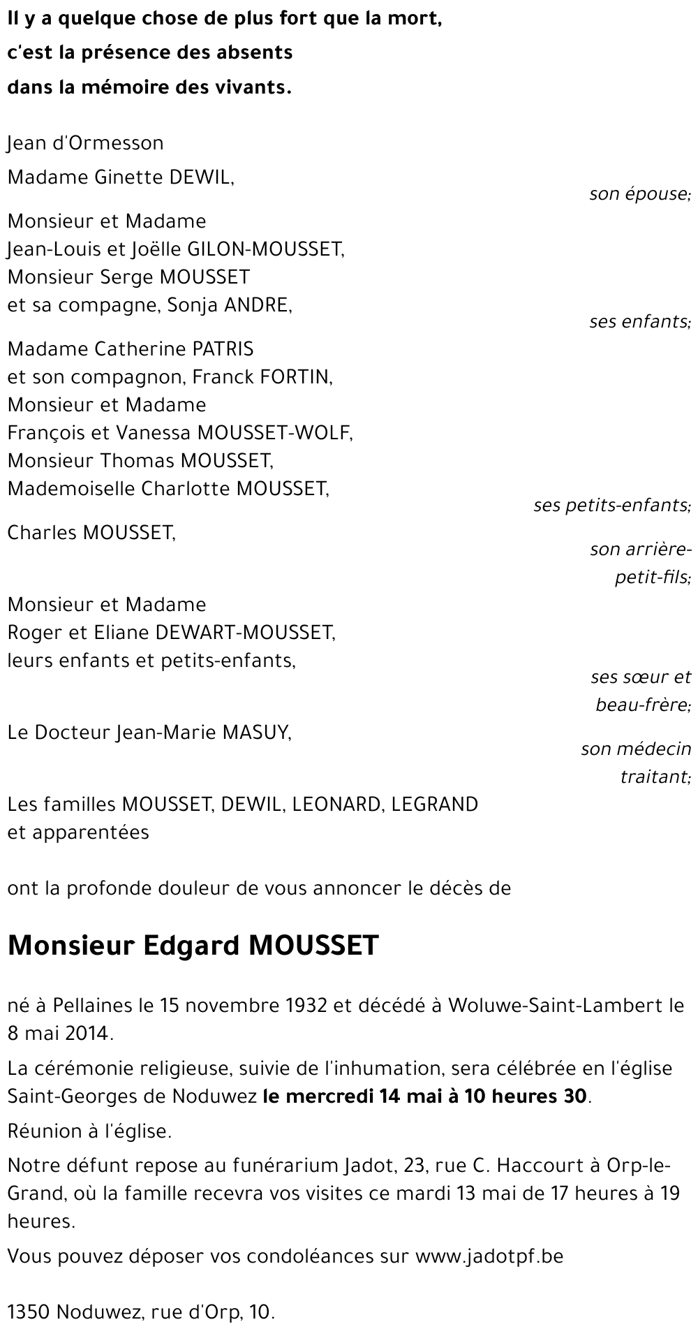 Edgard MOUSSET