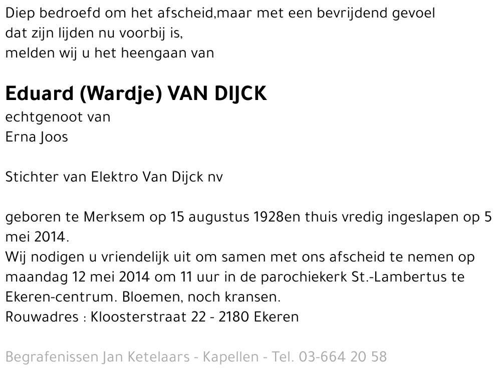 Eduard Van Dijck