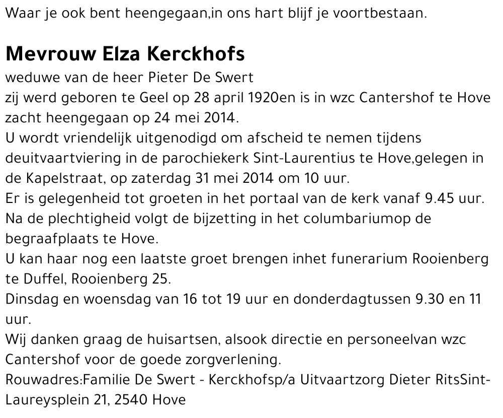 Elza Kerkhofs
