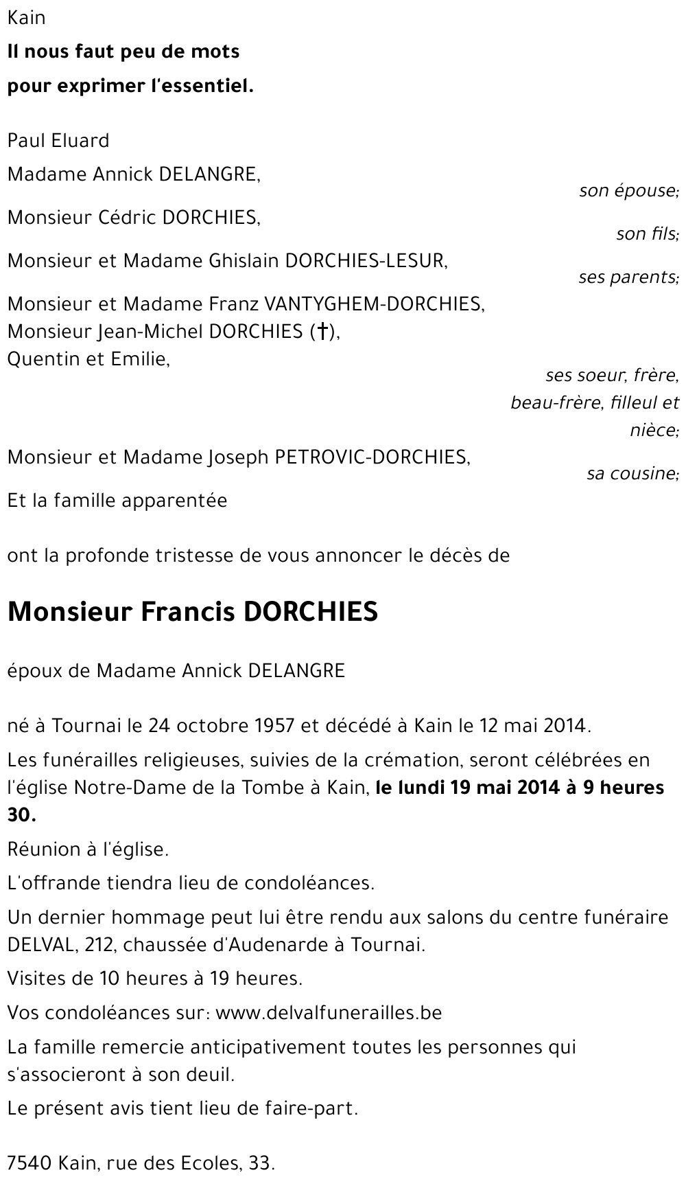 Francis DORCHIES