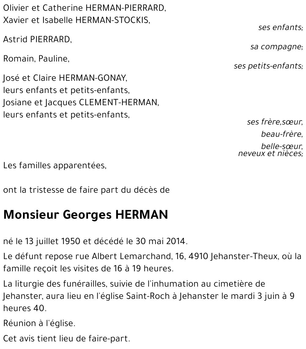 Georges HERMAN