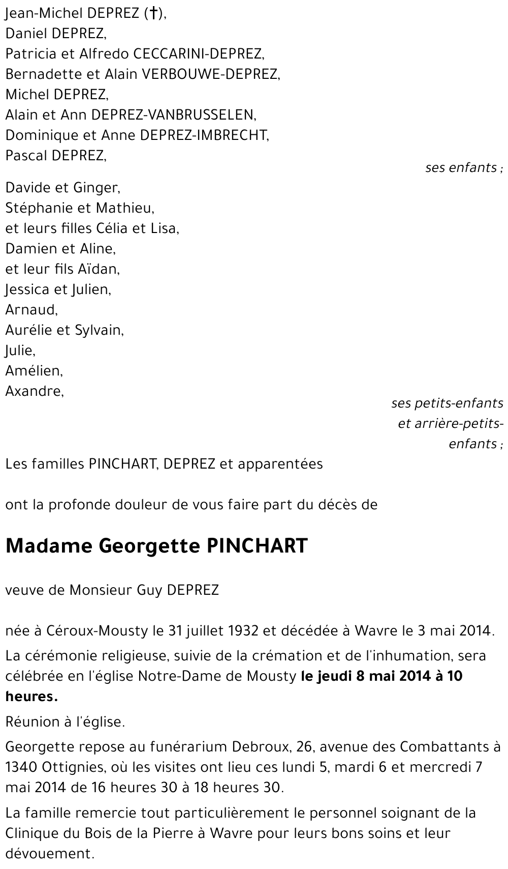 Georgette PINCHART