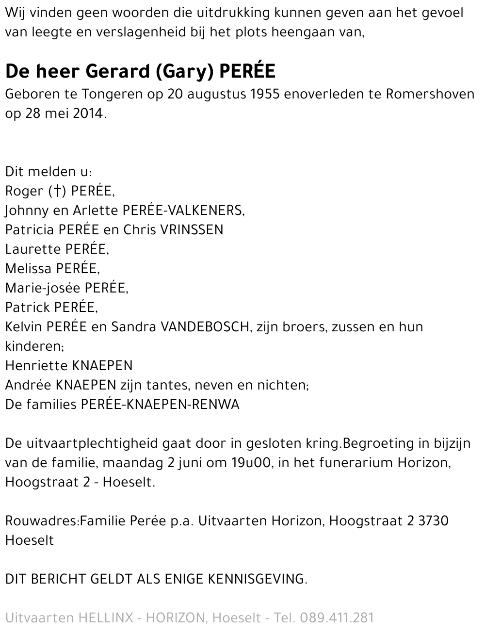 Gerard PERÉE