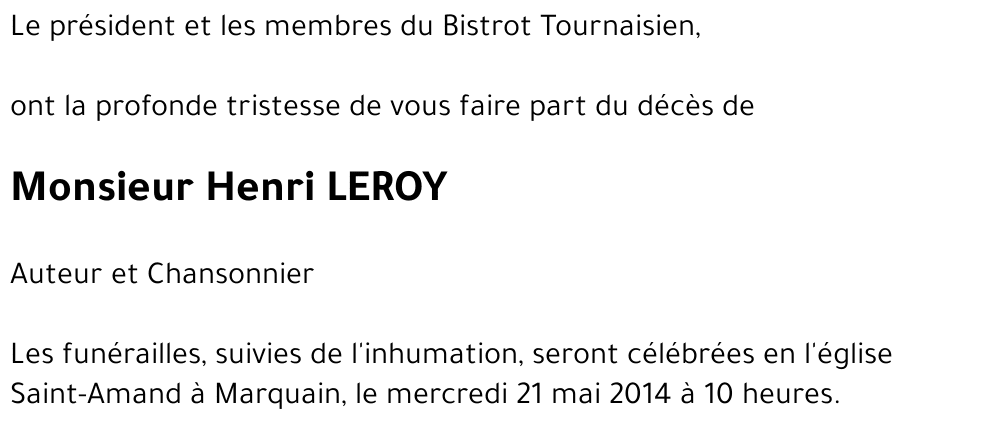 Henri LEROY
