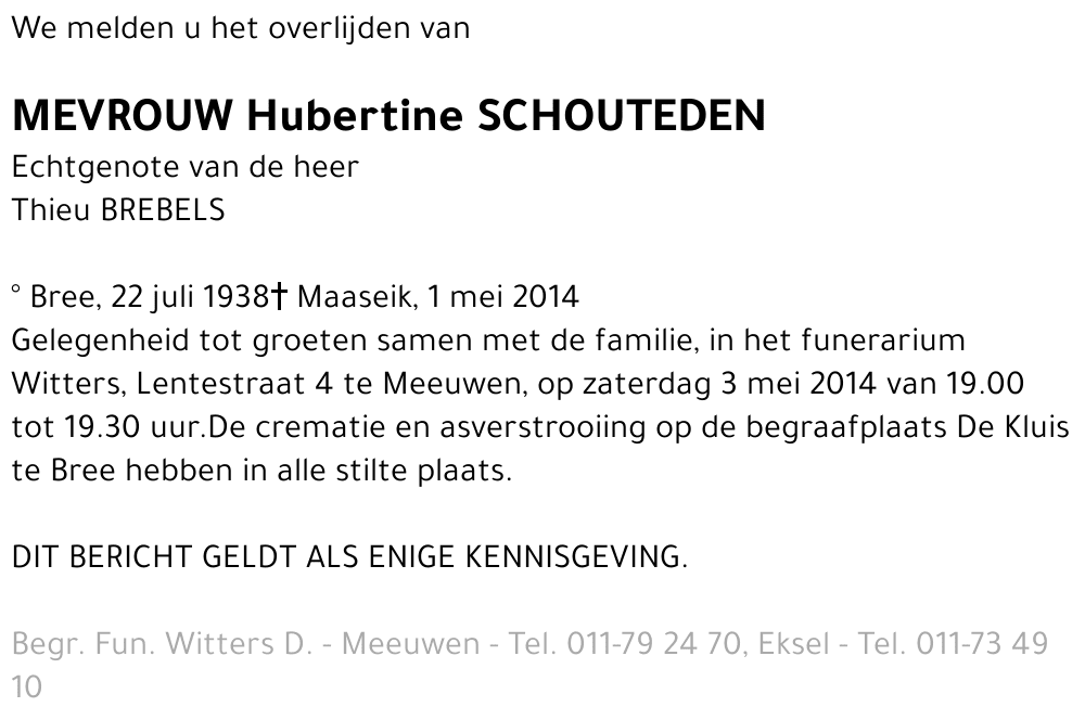 Hubertine Schouteden