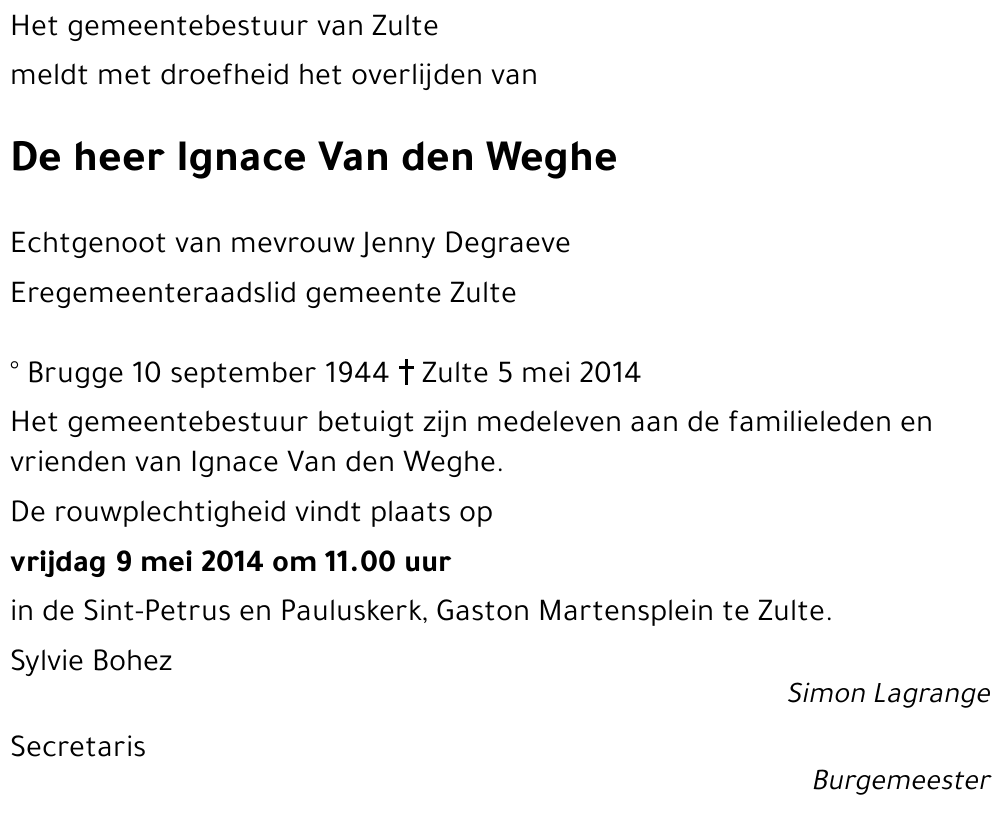 Ignace Van den Weghe