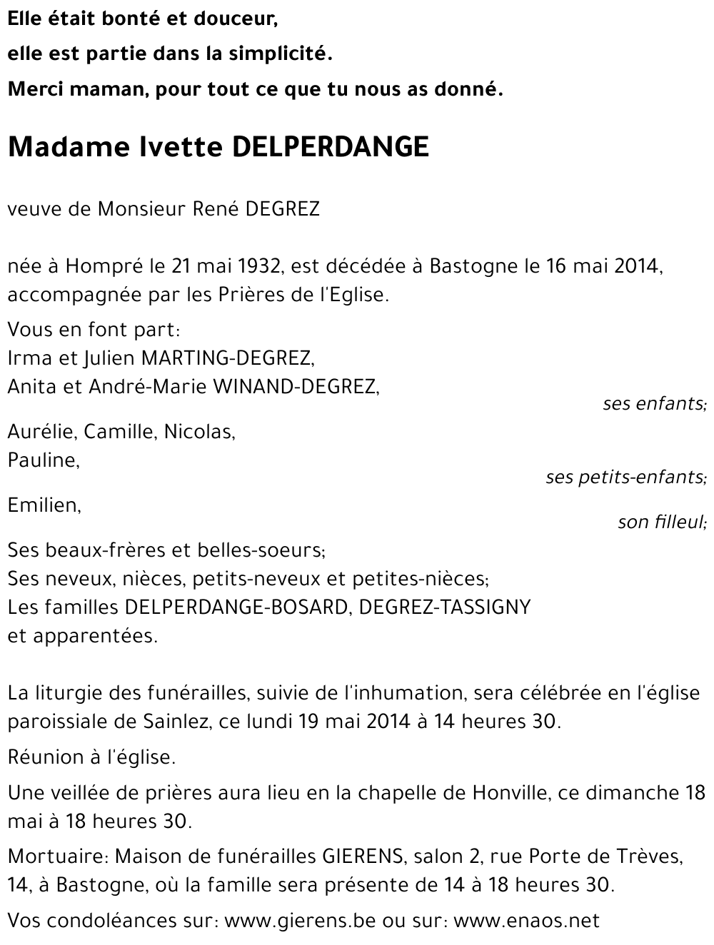 Ivette DELPERDANGE