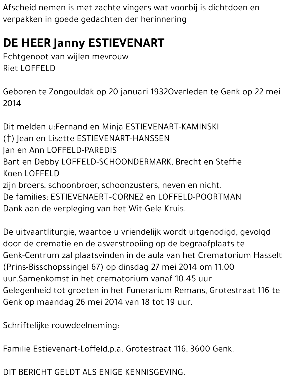 Janny ESTIEVENART