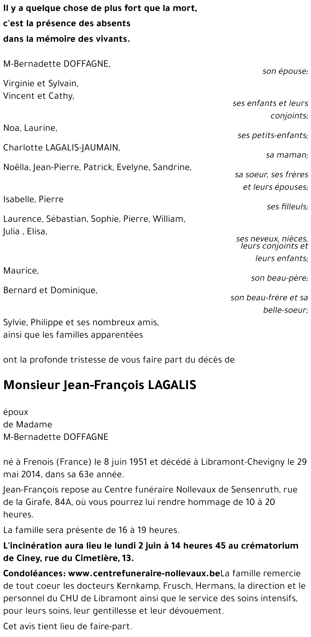 Jean-François LAGALIS