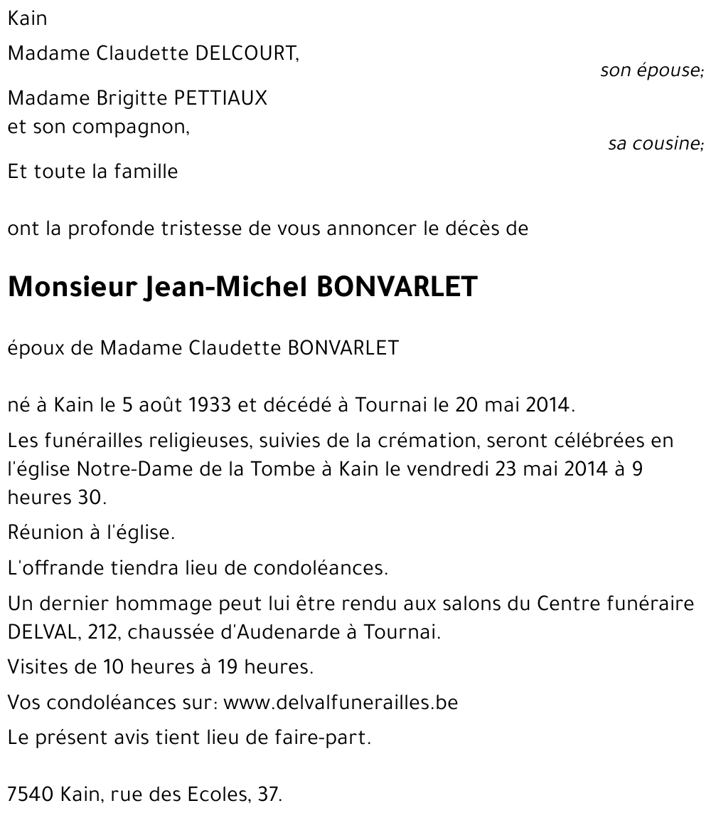 Jean-Michel BONVARLET