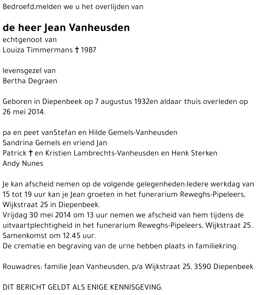 Jean Vanheusden