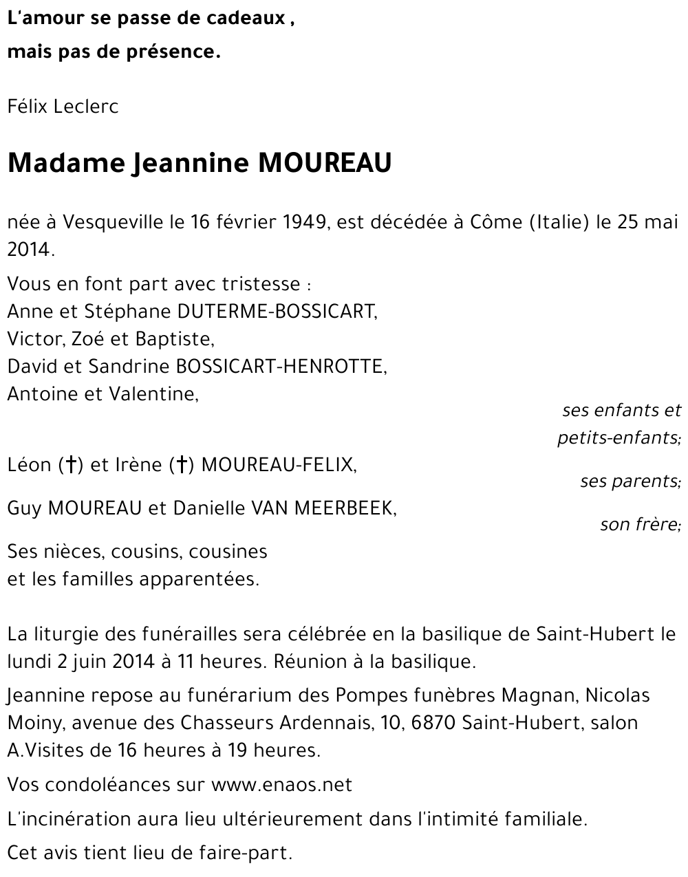 Jeannine MOUREAU