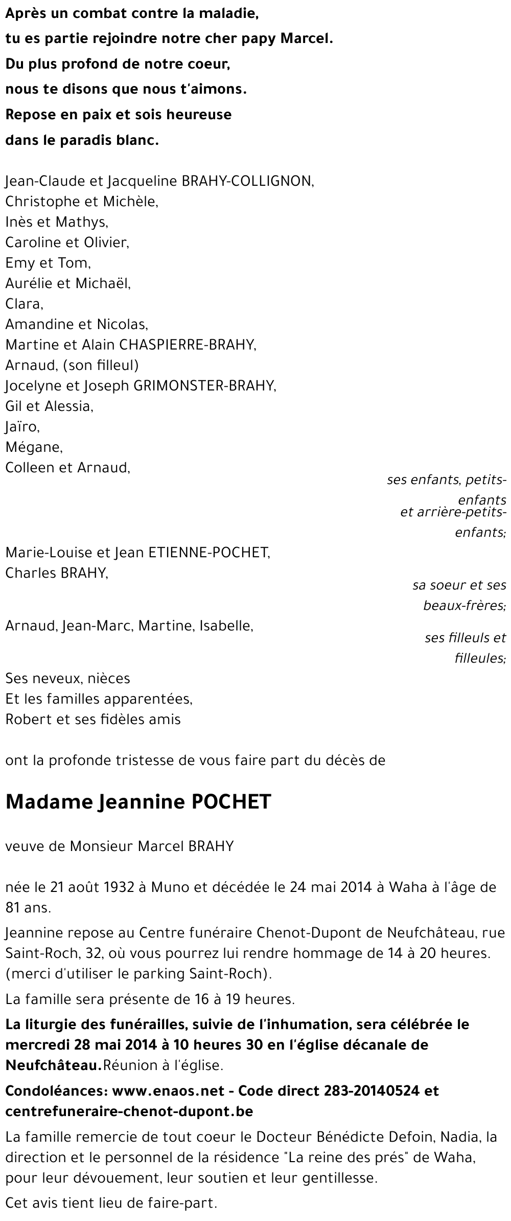 Jeannine POCHET