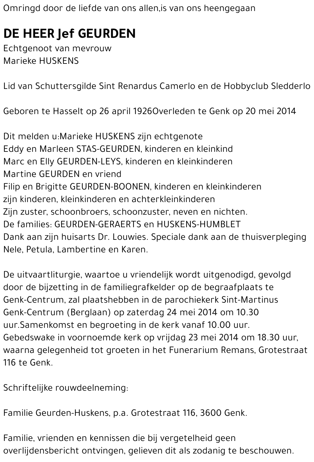Jef GEURDEN