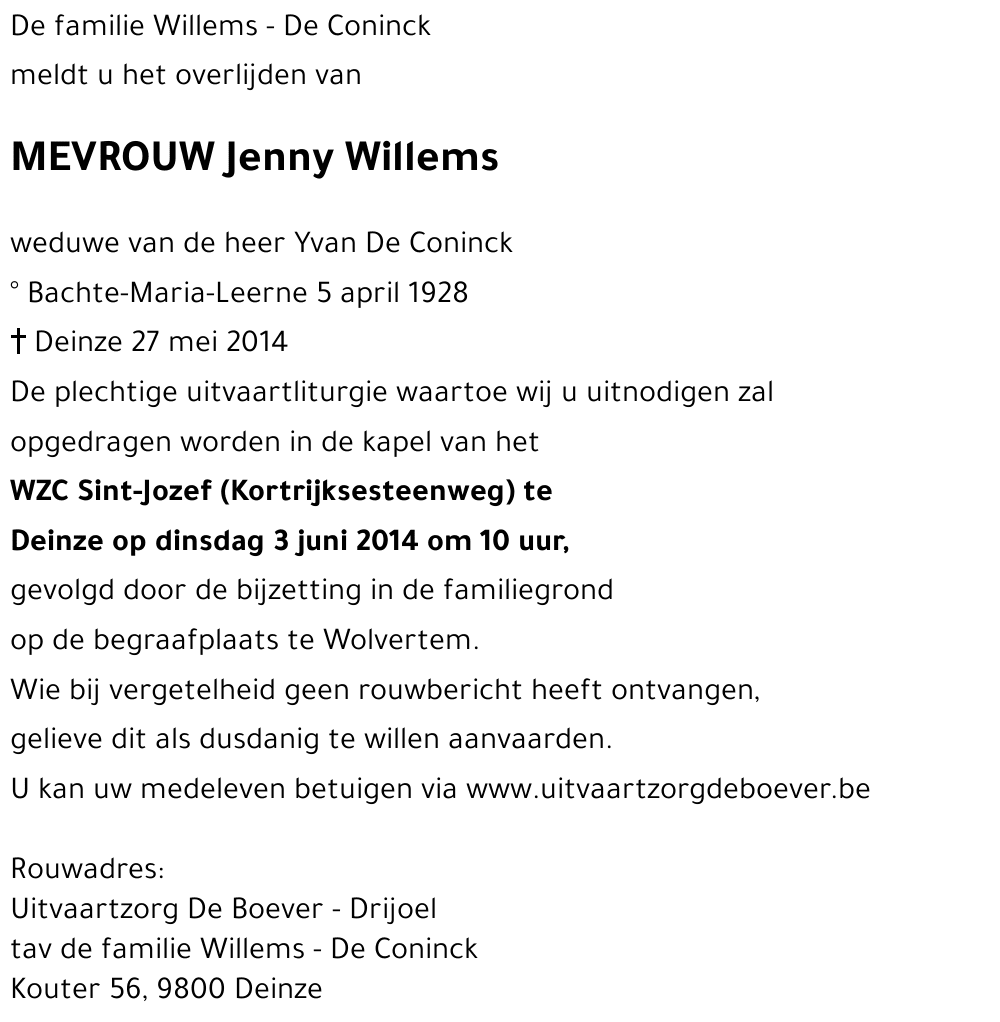 Jenny WILLEMS