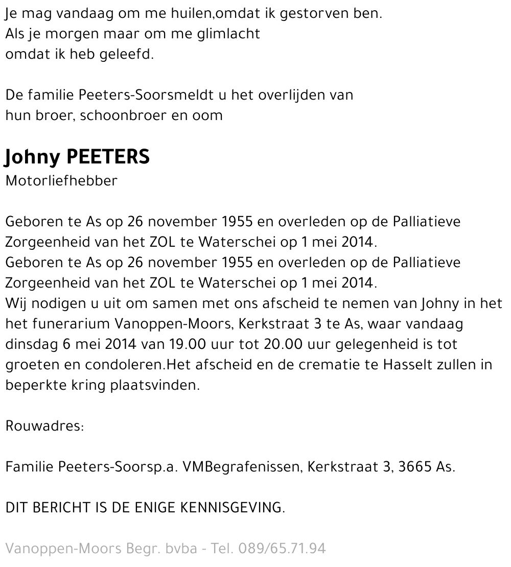 Johny Peeters