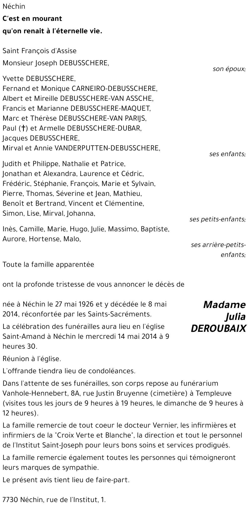 Julia DEROUBAIX
